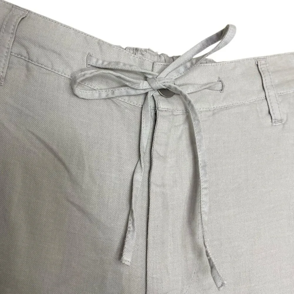 AG Adriano Goldschmied Linen Pants Mens 28 Beige Garreth Jogger Trouser NEW